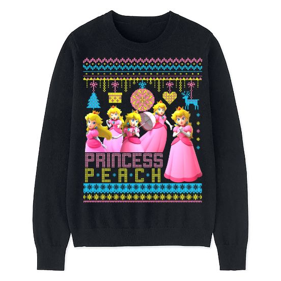 Princess Peach Ugly Sweatshirt Christmas