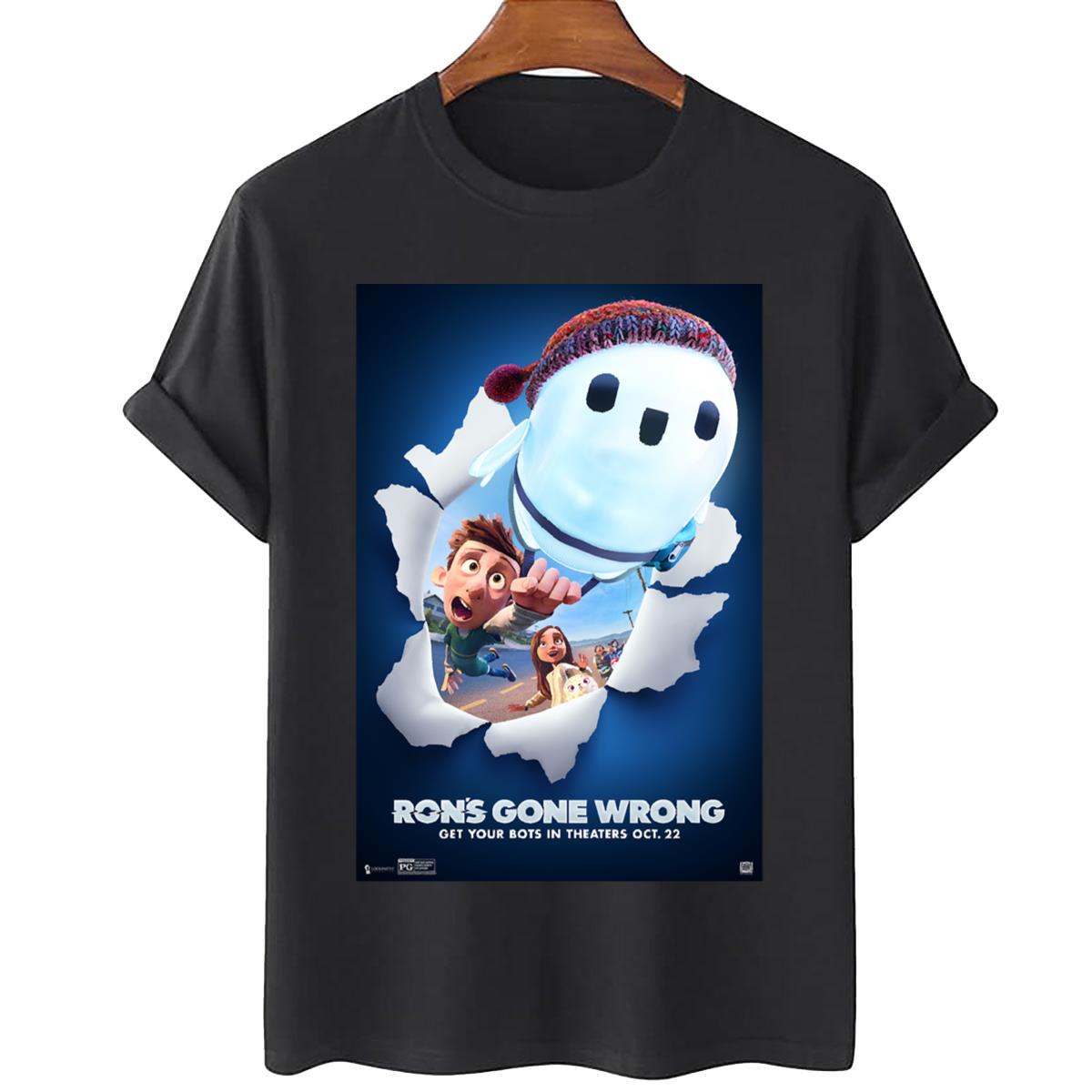 Ron's Gone Wrong 2021 Ron Catching Bbot Unisex T-Shirt