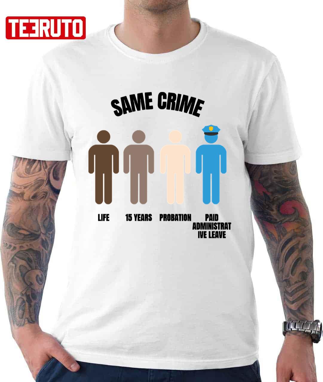 Same Crime More Time Stop Police Brutality Unisex Sweatshirt