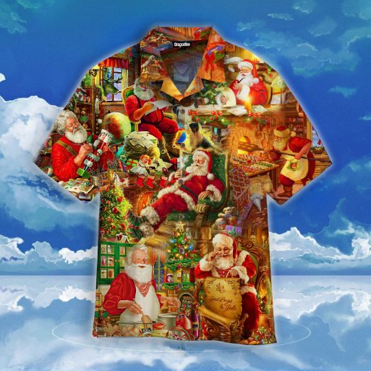 Santa Claus Christmas Hawaii Shirt