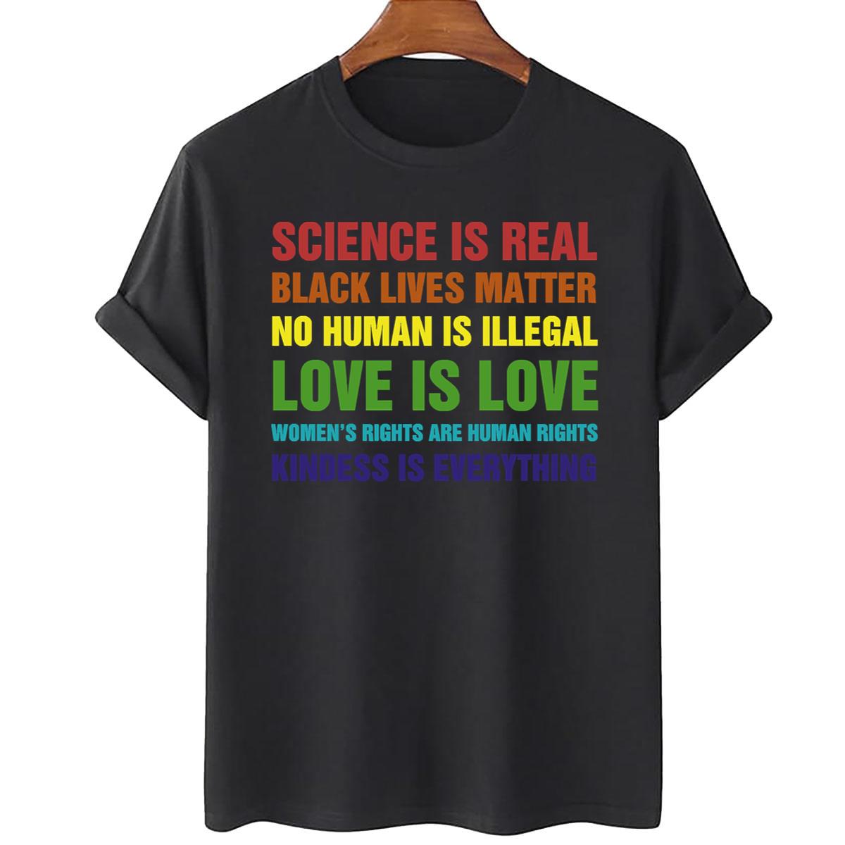 Science Is Real Black Lives Matter Unisex T-Shirt