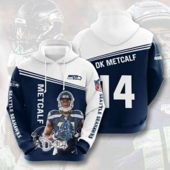 Seattle Seahawks D.k. Metcalf Hoodie 3D