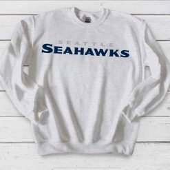 Seattle Seahawks Print White Sweatshirt