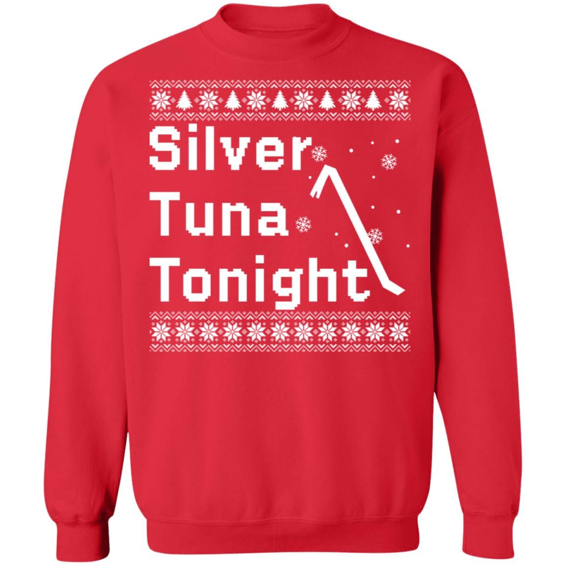Silver Tuna Tonight Christmas Unisex Sweatshirt