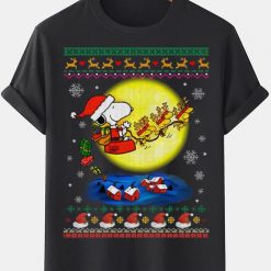 snoopy woodstock santa peanuts tshirt christmas sm3yo99545