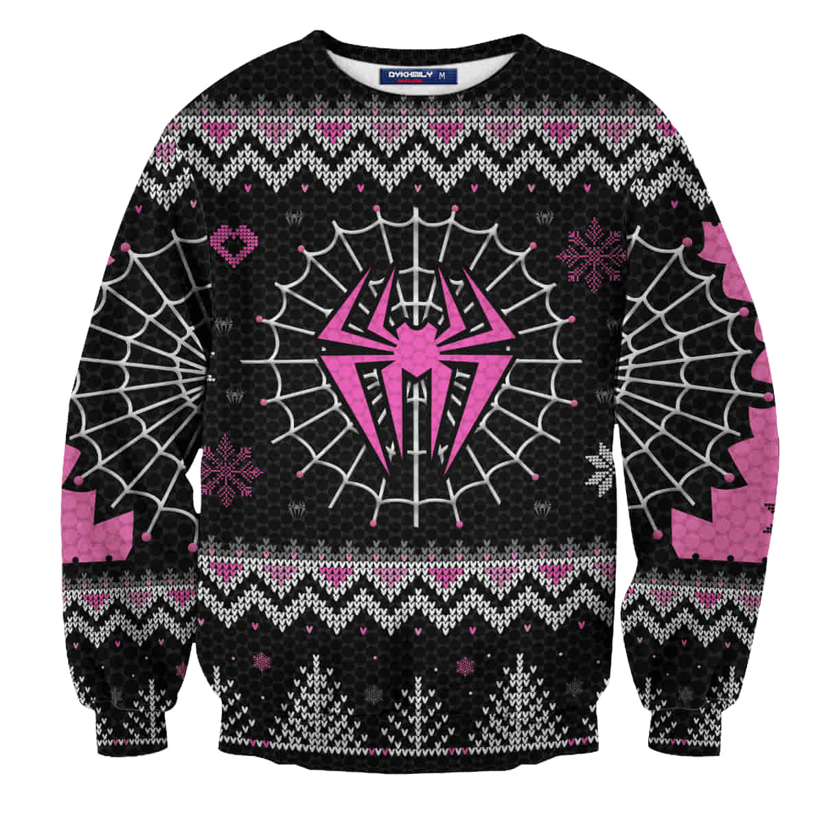 Spider Gwen Wool Knitted Sweater, Marvel Christmas 3D Sweater