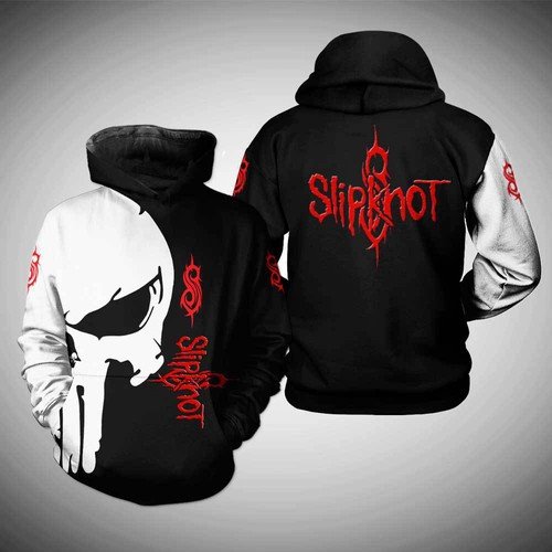 Sports Team Punisher Skull Slipknot Hoodie 3D All Over Print