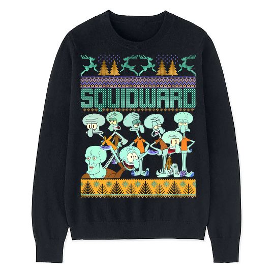 Squidward Spongebob Ugly Sweatshirt Christmas