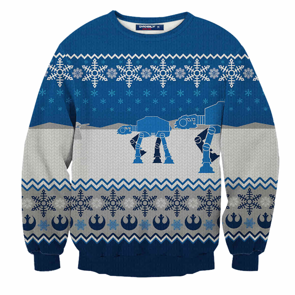 Star Wars Christmas Wool Knitted All Over Print Sweater