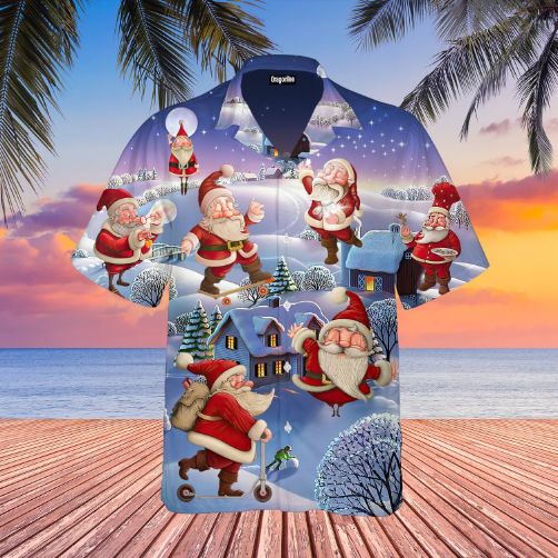 Stay Cool Santa Claus Christmas Hawaii Shirt Unisex T-Shirt