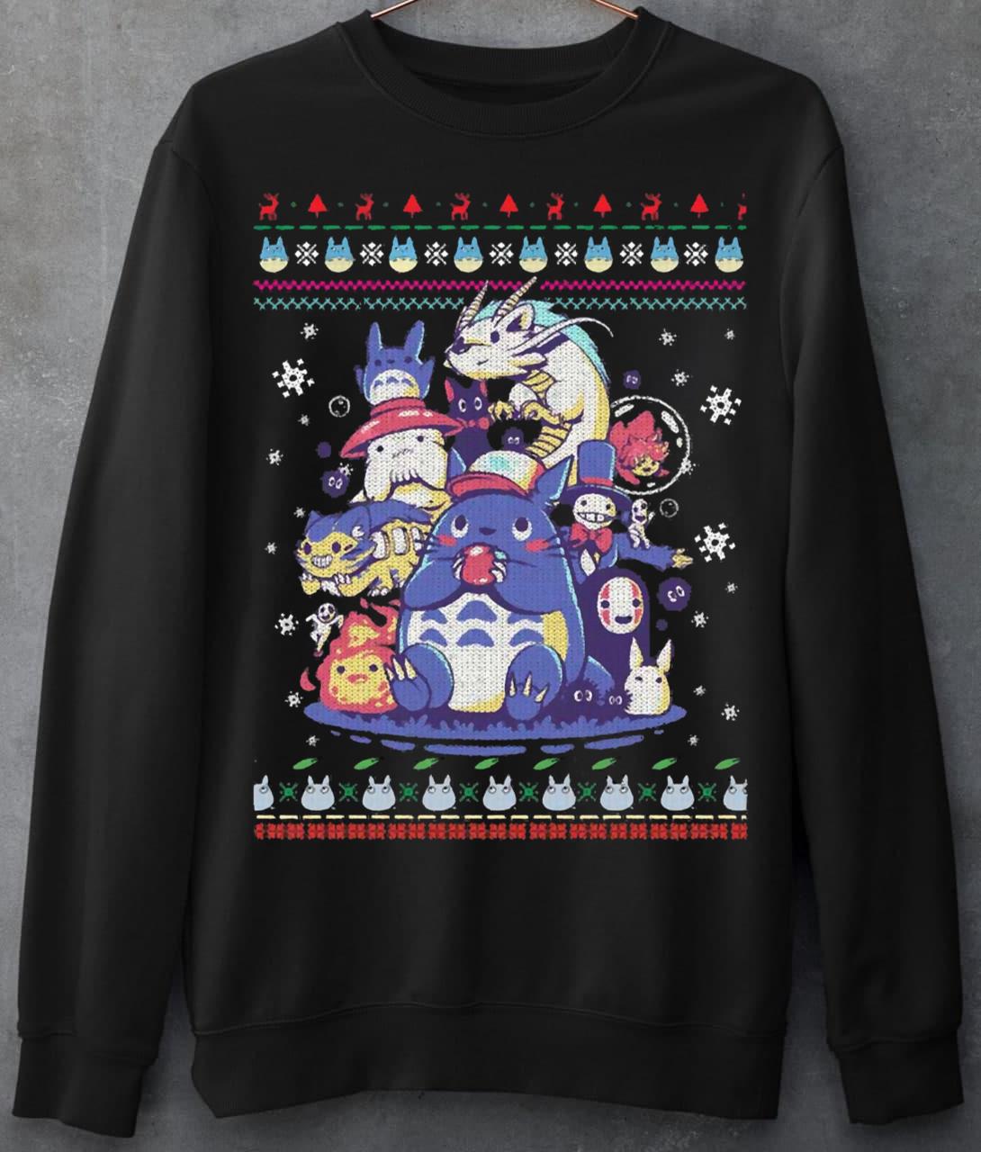 Studio Ghibli Character Christmas T-Shirt