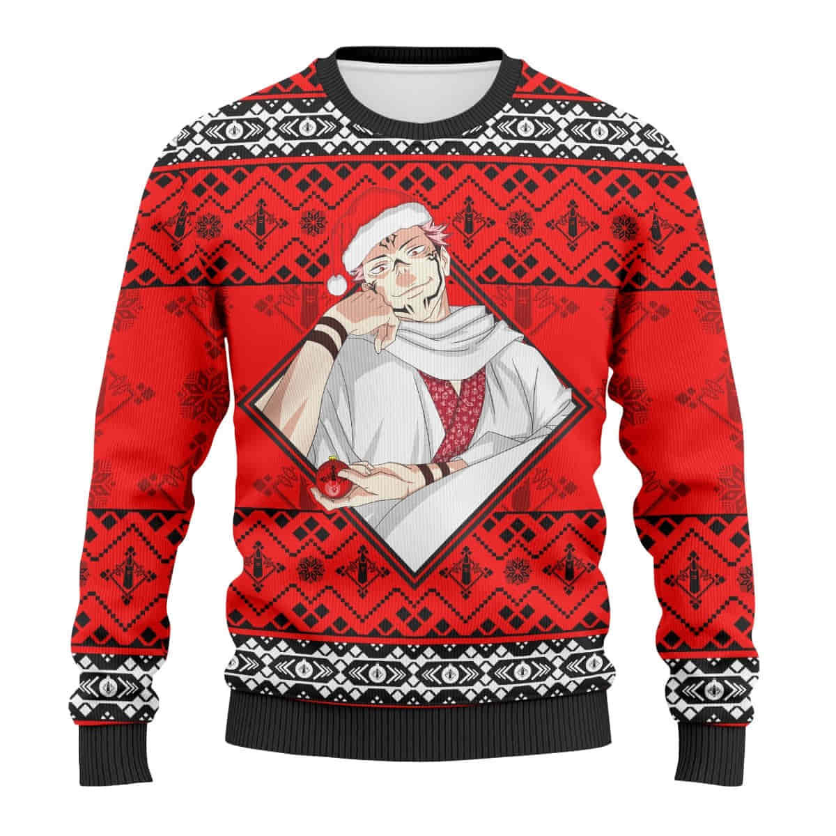 Sukuna Jujutsu Kaisen Christmas Wool Knitted Sweater