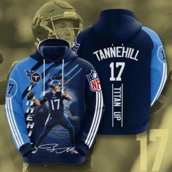 Tennessee Titans Ryan Tannehill 1238 Hoodie 3D