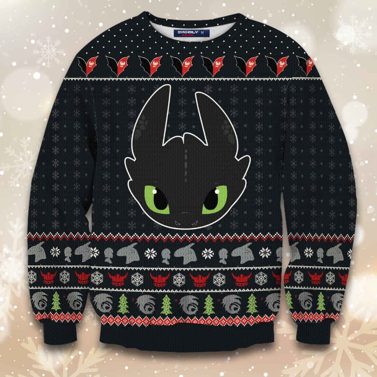Toothless Christmas Wool Knitted Sweater How To Train Your Dragon