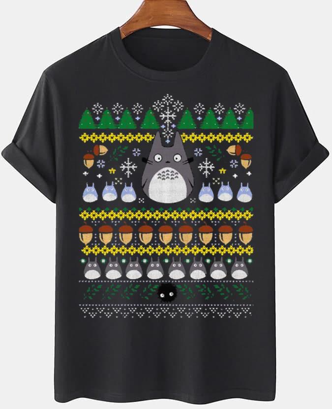 Totoro Christmas Ugly T-Shirt