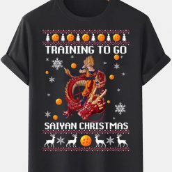training to go saiyan christmas tshirt fnsjp36562