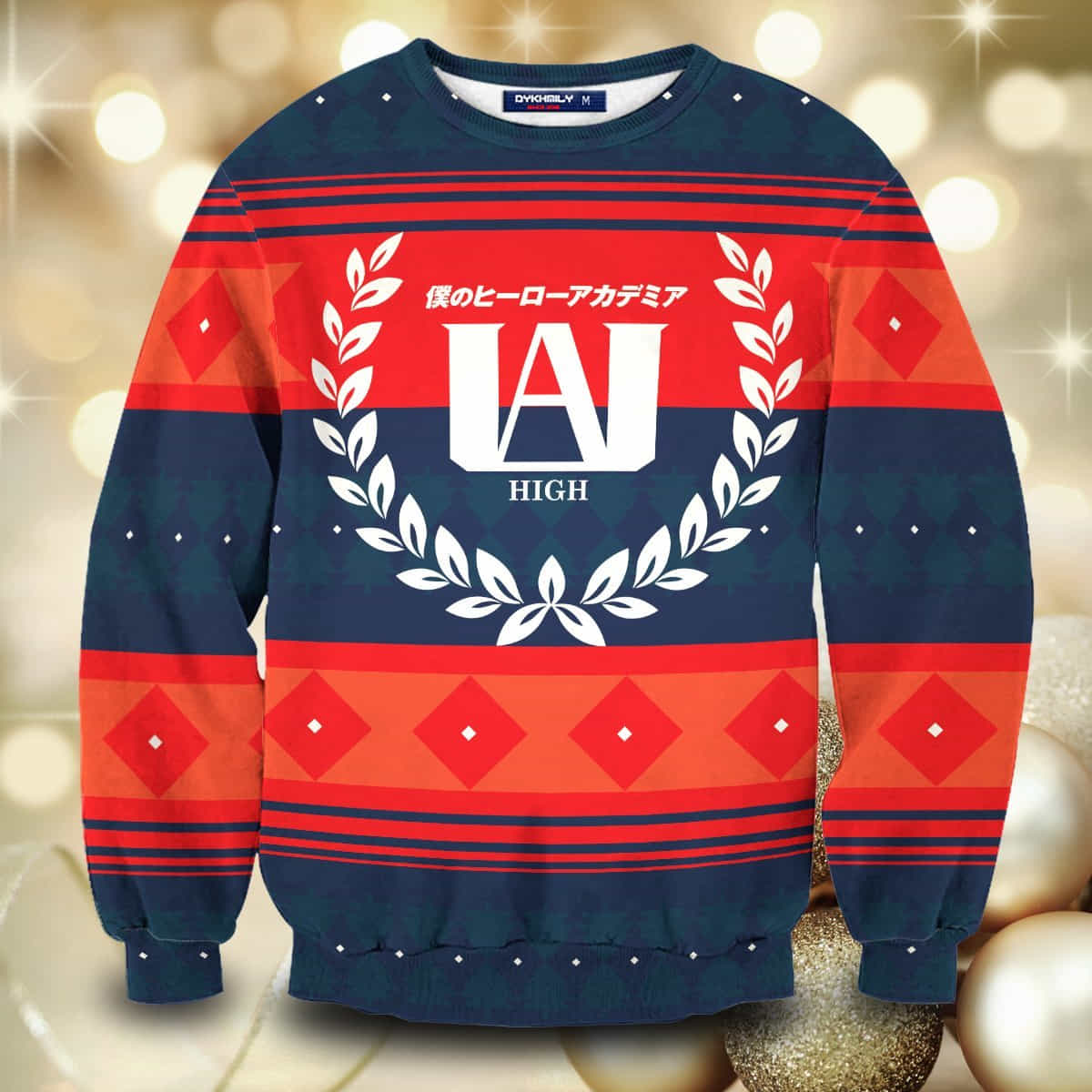 UA High Christmas Wool Knitted Sweater, My Hero Academia 3D Sweater