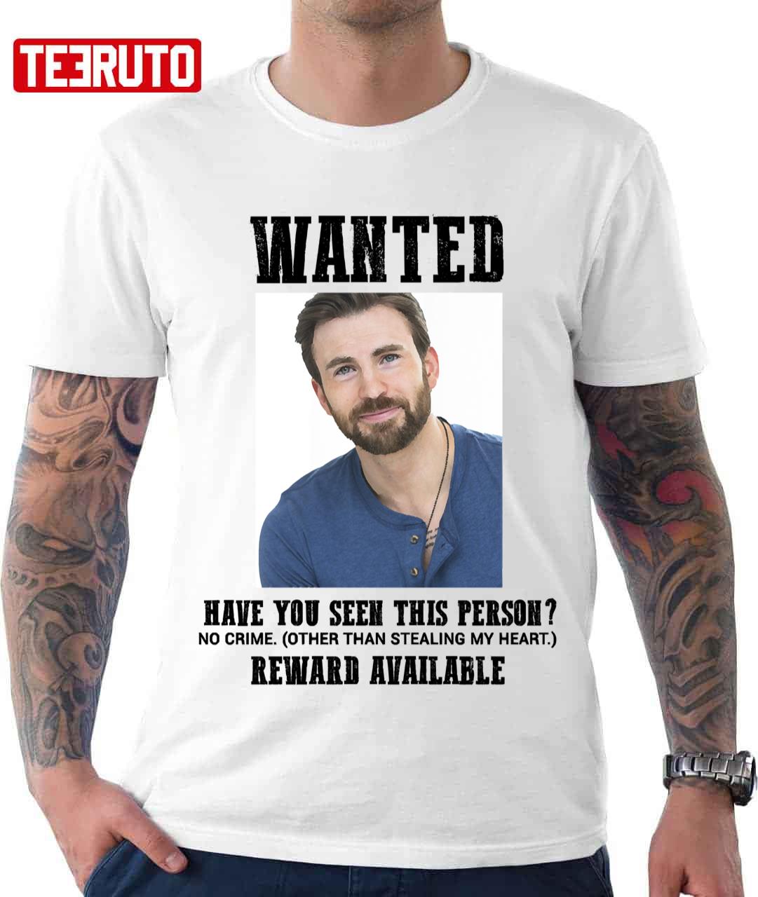 Wanted Chris Evans Unisex T-Shirt