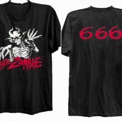 White Zombie 666 T-Shirt 1996 Concert, Concert Tour T-Shirt
