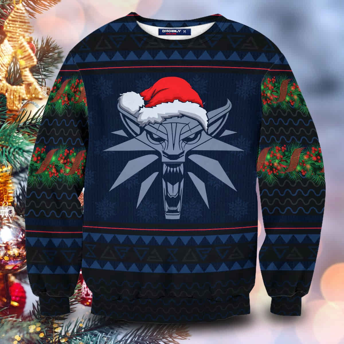 Witcher Geralt Christmas Wool Knitted Sweater