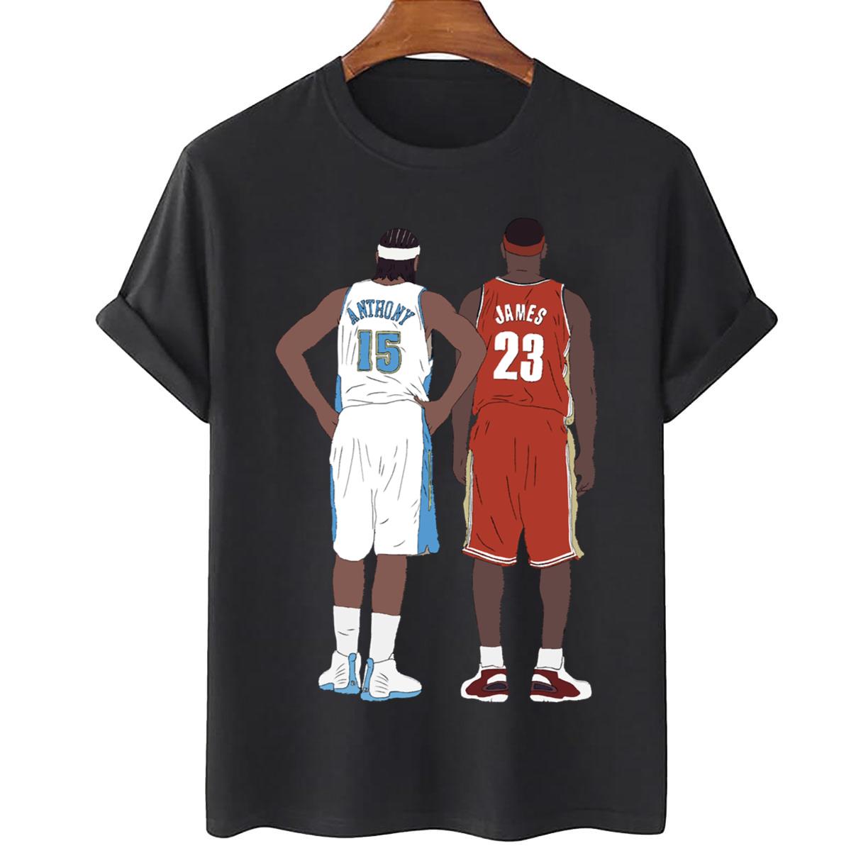 Young LeBron James And Carmelo Anthony Unisex T-Shirt