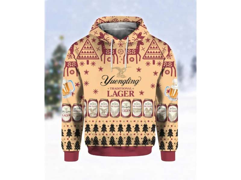 Yuengling Lager Beer Hoodie 3D Ugly Style 