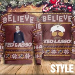 3D Sweater Believe Ted Lasso Coach 4
