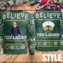3D Sweater Believe Ted Lasso Coach 5