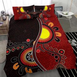 Aboriginal Australia Flag Dot Bedding Set
