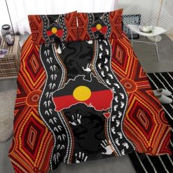 Aboriginal Australia Indigenous Map Bedding Set
