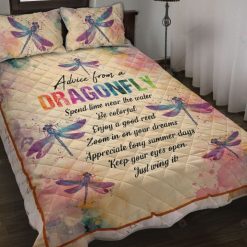 Advice From Dragonfly Quilt Bedding Set