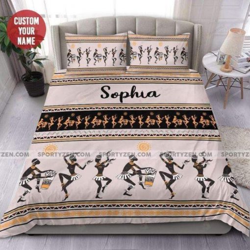 African Native Personalized Custom Name Bedding Set