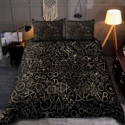 Alchemy Symbols Black Bedding Set