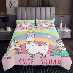 Alpaca Unicorn Cute Squad Bedding Set