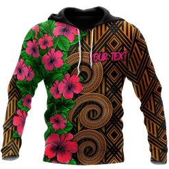 Amazing Polynesian Tribal Pattern Customize 3D Hoodie