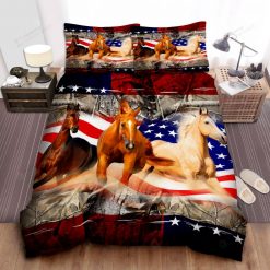 American Horse Bed Sheets Spread Bedding Set