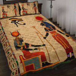 Ancient Egypt Pharaoh Quilt Bedding Set
