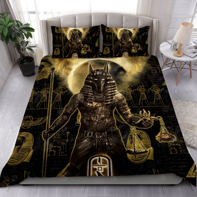 Ancient Egyptian Anubis Bedding Set Teeruto