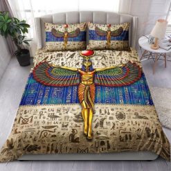 Ancient Egyptian Isis Goddess Bedding Set
