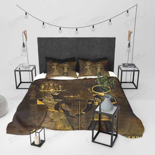 Ancient Egyptian Pharaoh And Horus Bedding Set