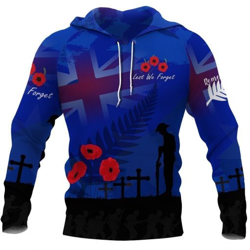 Anzac Day Lest We Forget All Over Printed Hoodie