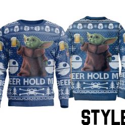 Baby Yoda Christmas Sweater Sweatshirt, Star Wars Sweater
