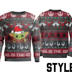Mandalorian Baby Yoda This Is The Way Christmas Sweater