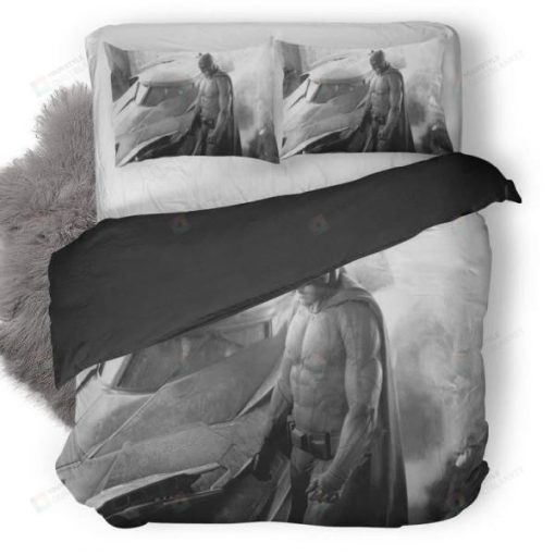 Batman With The Bat Black And White Bedding Set