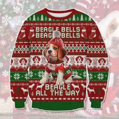 Beagle All The Way All Over Printed Sweater