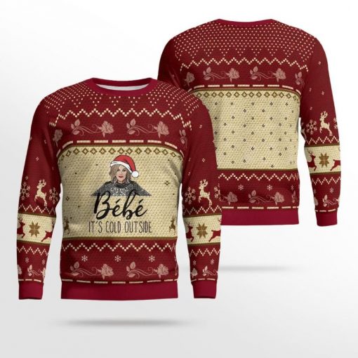 Bebe It’s Cold Outside All Over Printed Sweater