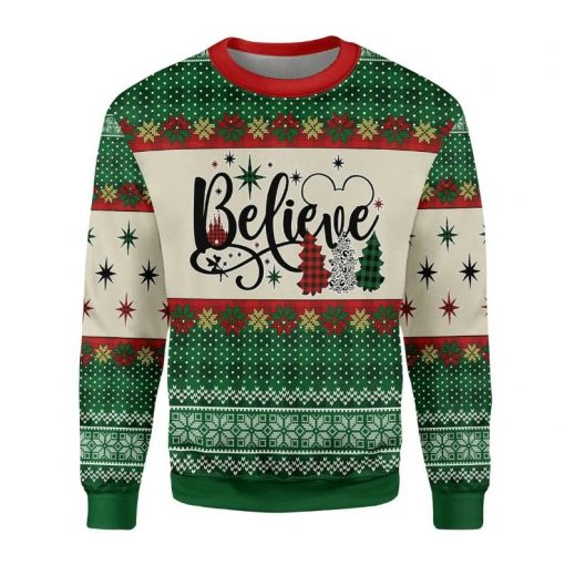 Believe Ugly Christmas 3D Sweater