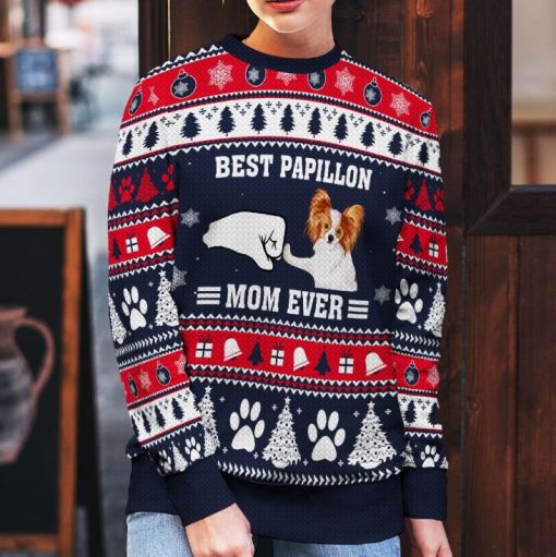 Best Papillon Dad Ever 3D Sweater