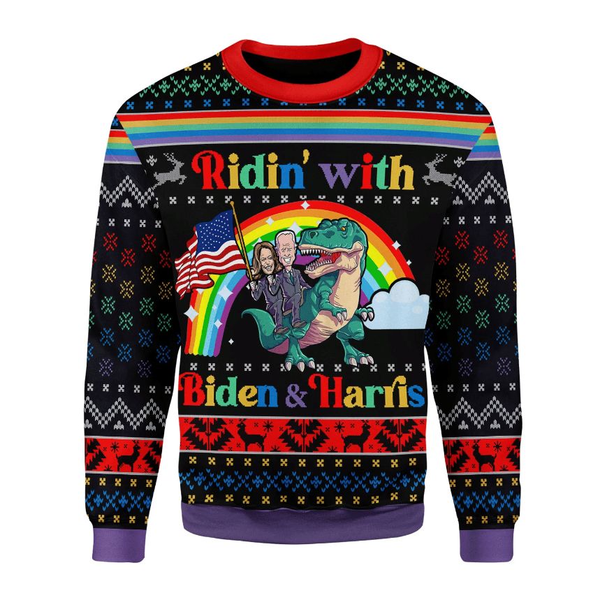 Biden And Harris LGBT 3D Sweater - Teeruto