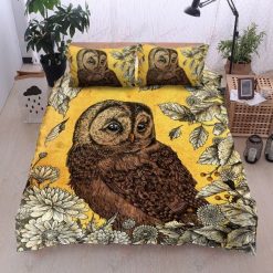 Brown Owl Printed Spread Bedding Set